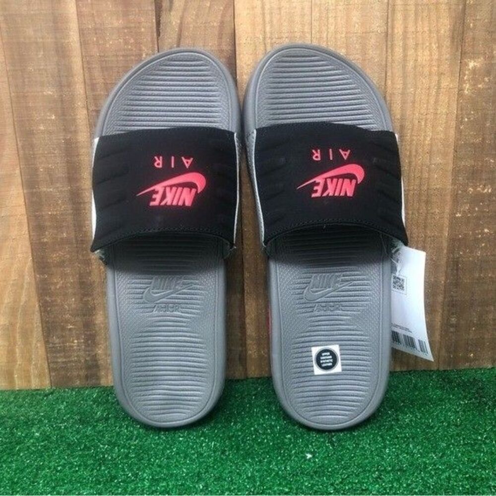 Nike CZ4665-002 Air Max Camden Slides Sandals Grey Red Kids SZ 5Y